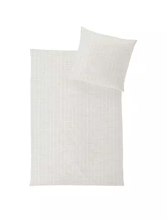 HEFEL | Bettwäsche OPULENCE 70x90 / 140x200cm Streifen Pearl | 